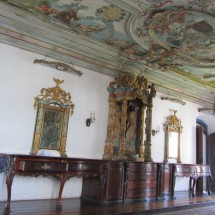 In the rear side room of the church Igreja Nossa Senhora do Carmo